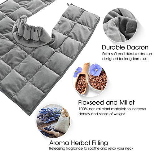 Heated Neck & Shoulder Wrap Calming Heat Weighted Heating Pad