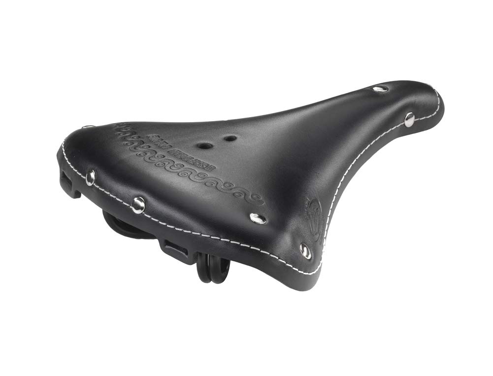 Montegrappa Vintage Saddle 1995 Oxford in Real Aged Leather. Black colour. Made in Italy.