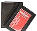 MARSHAL 100% Genuine Leather Tri-fold Mens Wallet Black #553
