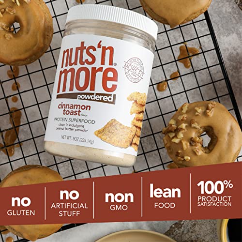 Nuts ‘N More Cinnamon Toast Peanut Butter Powder, All Natural Keto