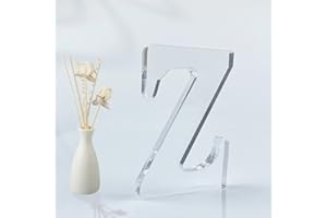 WOODOUNAI 4 Inch Designable Acrylic Letters Unfinished Acrylic Letters for Wall Decor Decorative Standing Letter Slices Sign Board Decoration for Craft Home Party Projects (Z)