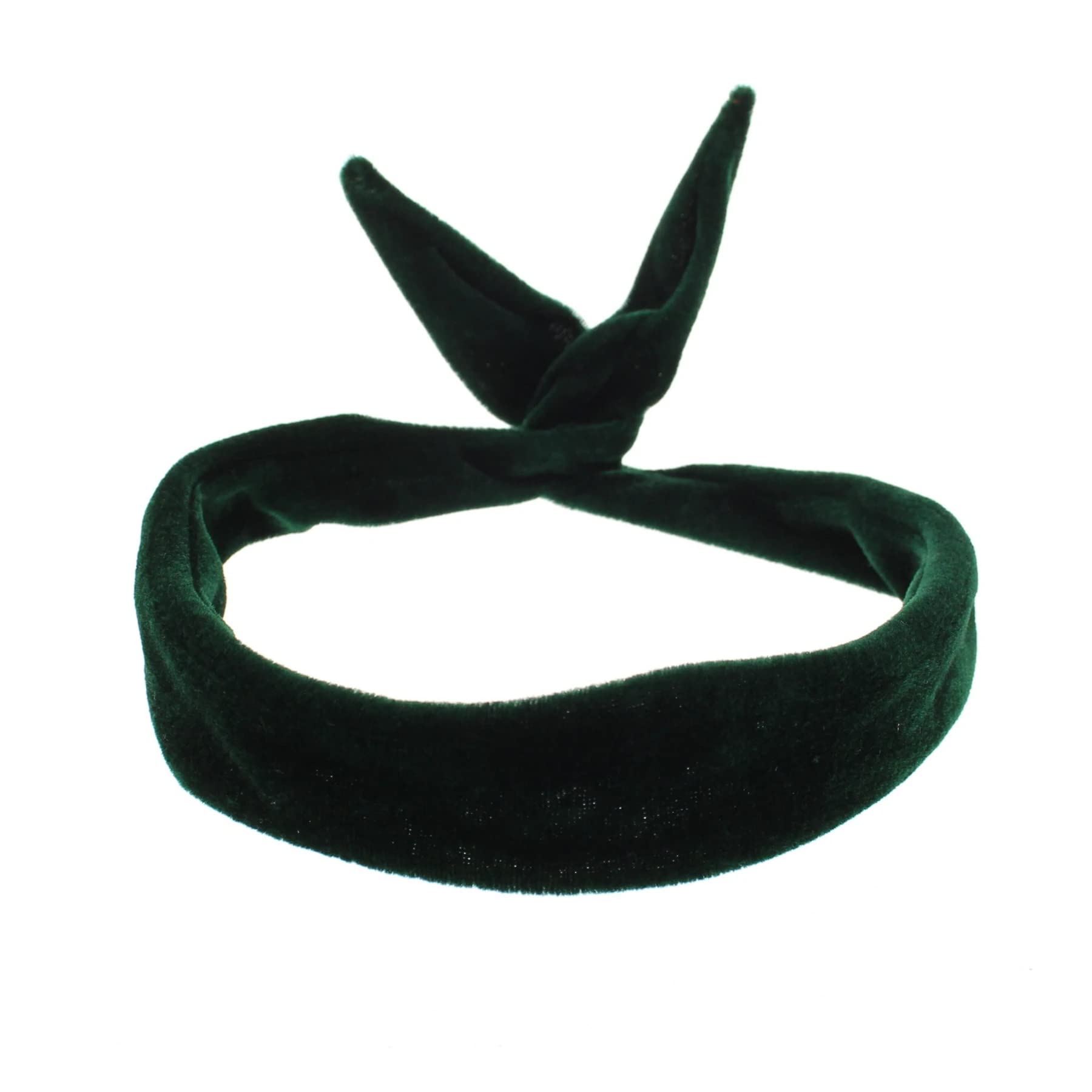 Topkids Accessories Wire Headbands for Women's Hair, Girls Headbands Hair Bands for Women Accessories for Women Adult Women's Fashion (Bottle Green Velvet)
