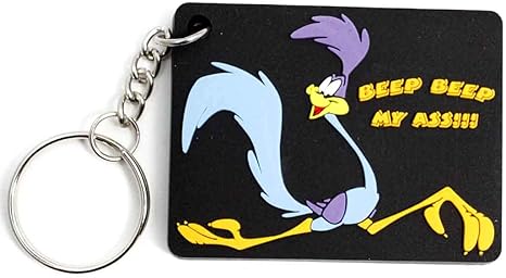 Amazon Co Jp ラバーキーホルダー ロードランナー キャラクター ブラック ホビー