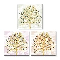 3 Piece Canvas Wall Art - Beautiful Tree - Canvas Prints Home Artwork Decoration for Living Room,Bedroom - 12