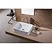 Luxier CS-013 Rectangular 19 in. Bathroom Ceramic Vessel Sink Art Basin in White