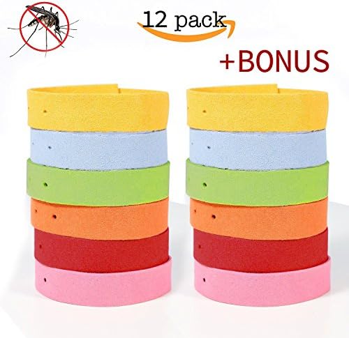 Mosquito Repellent Bracelet by Finita Pesto - Non-Toxic - SAFE for Children and Pets - All natural and long lasting - PACK of 12 Bracelets