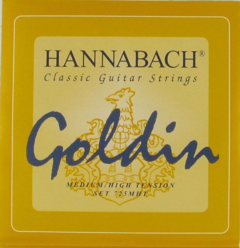 Hannabach Classical Guitar Goldin Medium/High Tension, 725