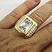 Wayne-Size 8-15 Jewelry Man's AAA Sapphire 18K Gold Filled Ring R199 (10)