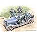 Master Box Where are The Damed Roads? WWII German Military Car (with 5 Figures and Dog) Figure Model Building Kits (1:35 Scale)