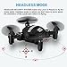 LUXON Drone RC Mini Drones for Kids Headless Quadcopter Drone with Foldable Remote Control Helicopter 2.4GHz 6-Axis Kids Drone One Key Return Small Airplane for Indoor / Outdoor Flying (Black)