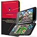 ILLUMISHIELD Glass Screen Protector Compatible with Nintendo 2DS XL (2 Top Glass + 2 Bottom PET Covers) Anti-Scrach, Case Friendly and No-Bubble Clear Tempered Glass