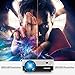 HD Projector, Tontion 2020 Upgrade 5500 Lux Video Projector Native 720P 179’’ Display,50,000 Hour LED, Portable Projector Compatible with TV Stick, PS4,HDMI, VGA, USB, AV, TF, DVD Player