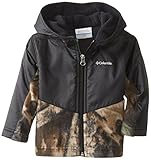 Columbia Baby Boys' Steens Mt Overlay Hoodie, Timberwolf/Black, 12-18 Months