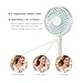 Artifit N9 Mini Portable Handheld Personal Fan, Desk Table Fan for Home, Office, Fishing, Hiking & Baby Stroller, 3 Speeds, Silent (Water Blue)