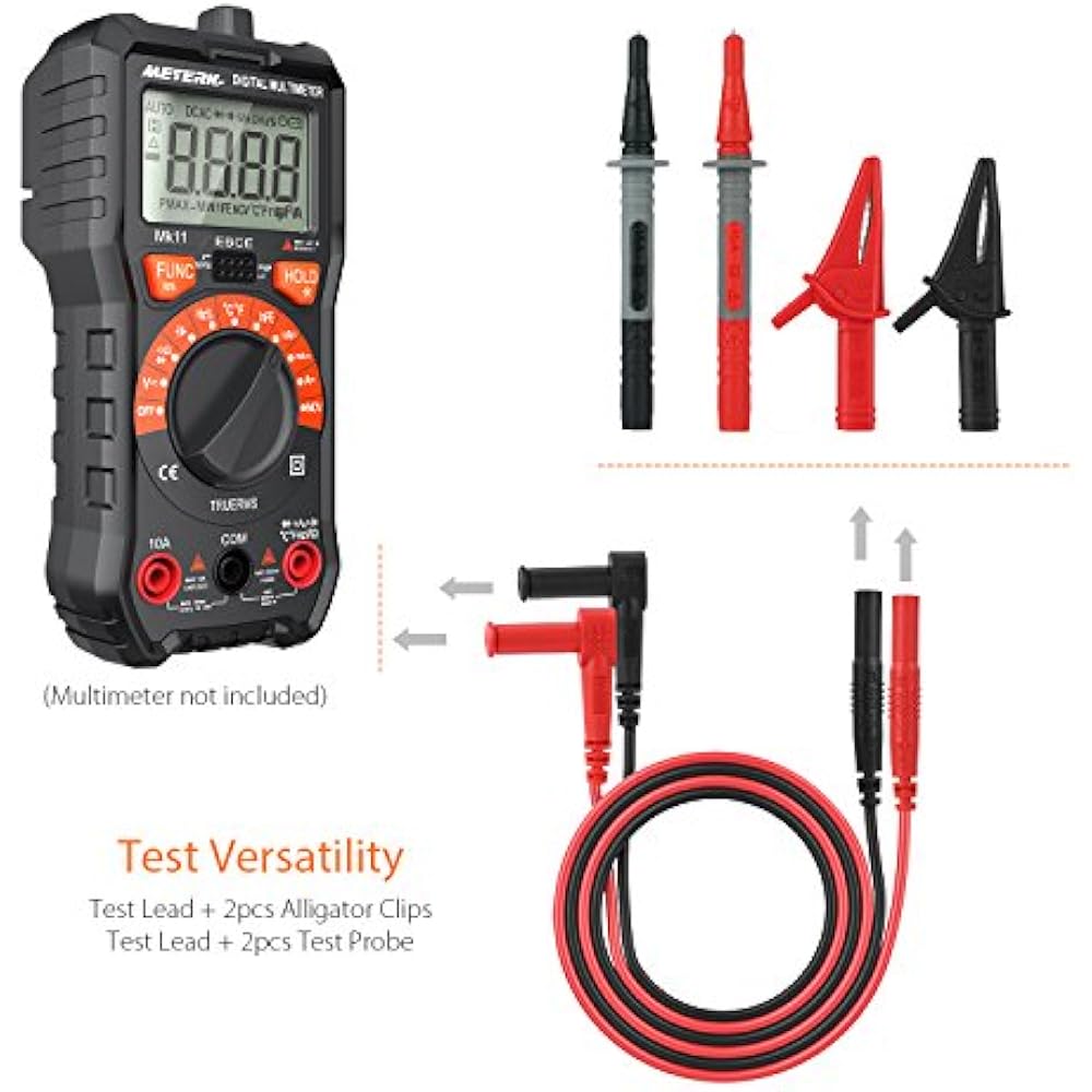 9 In 1 Electronic Test Leads Kit, Multimeter Alligator Clips, Extension