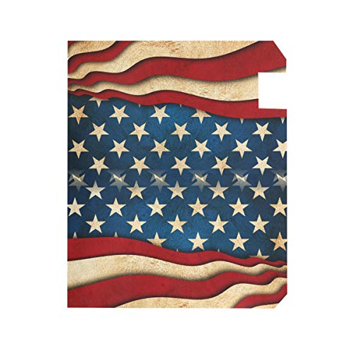Naanle Vintage American Flag Magnetic Mailbox Cover, USA Flag Mailbox Wrap Home Decorative Large Size 25.5”(L) x 20.8”(W) - Thumbnail 2