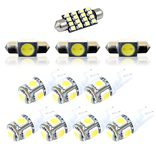 LED Interior Kit for 1995-2004 Toyota Tacoma White HID Color (Pack of 11)