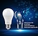 Nephelae Smart Wi-Fi LED Bulb,Multicolored Home Light,Dimmable,Tunable Warm White & Color,No Hub Required,Remote Control,Compatible with Alexa and Google Assistant,60W Equivalent(7W)