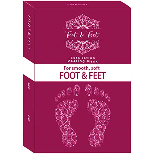 Exfoliating Foot Peel Mask - Deep Exfoliation for Feet, Foot Mask for Calluses, Foot Peel Repairing Dead Skin Cells, 1 Box Foot Peel Mask, 2 Pairs Baby Foot Peel Booties