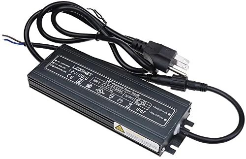 LEDENET 100 Watt Waterproof LED Power Suppply for LED Strip Light Driver Transformer Ac 90-277 Volt to 12 Volt DC Output UL listed
