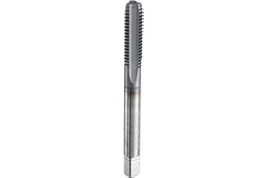 HARFINGTON M7x1.25 Metric Thread Tap 6542 Cobalt High-Speed Steel TiCN Coated Plug Tap Right Hand Straight Flutes Screw Threa
