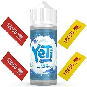 YETI Eliquid Liquid ALLE SORTEN 100ml + 4 Akku Sleeves (Blue Raspberry)