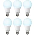 DEGNJU A19 LED Light Bulbs, 100 Watt Equivalent LED Bulbs, Daylight 5000K, 1500 Lumens, E26 Standard Base, Non-Dimmable, 13W Bright White LED Bulbs for Bedroom Living Room Home Office, 6 Pack