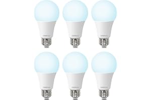 DEGNJU A19 LED Light Bulbs, 100 Watt Equivalent LED Bulbs, Daylight 5000K, 1500 Lumens, E26 Standard Base, Non-Dimmable, 13W Bright White LED Bulbs for Bedroom Living Room Home Office, 6 Pack