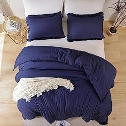 Smoofy Navy Blue Comforter Set Twin Size, Boho