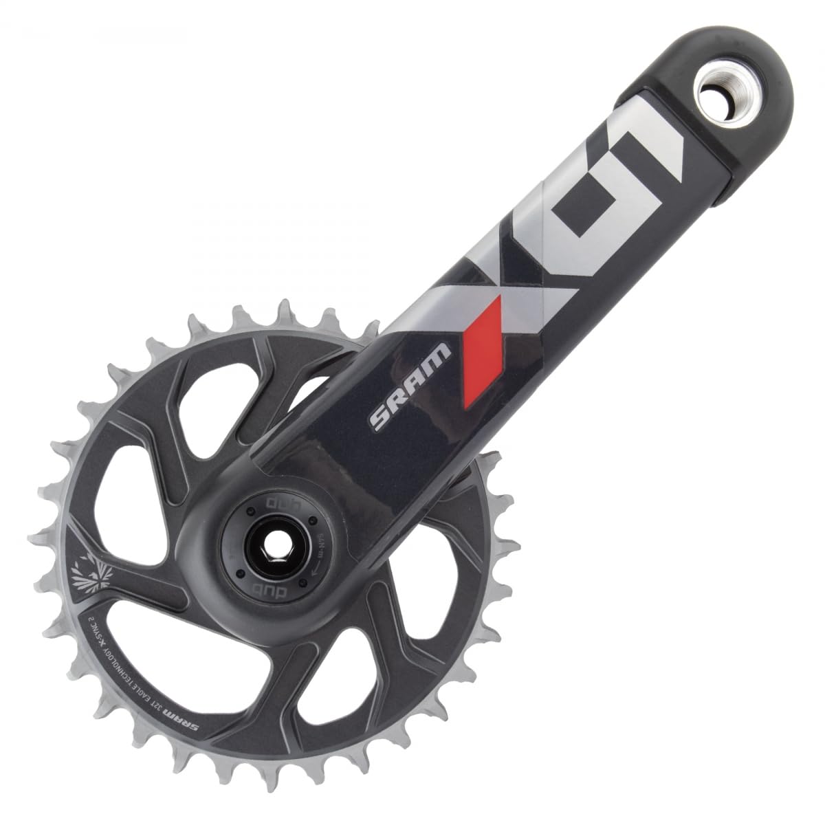 Juego de bielas SRAM X01 Eagle Boost - 170 mm, 12 velocidades, 32 dientes, montaje directo, interfaz de husillo DUB, rojo lunar/oxi, C2