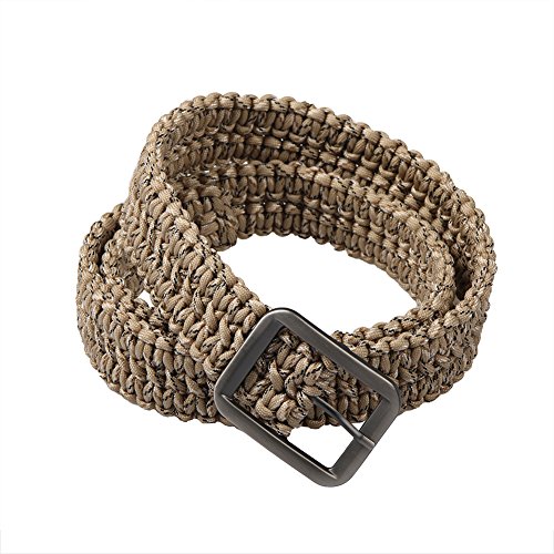 Survival Kit EDC Paracord Belts Metal Buckle Belts for Men Army Green