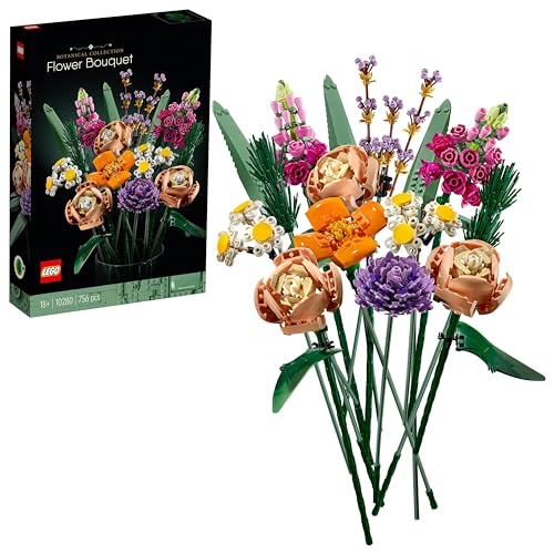 LEGO Botanicals Blumenstrauß - Künstliche Blumen Set für Erwachsene - Zimmerdeko und Geschenkidee für Frauen & Männer - Wohnaccessoires - Botanik Koll
