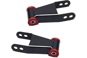 2" Rear Drop Lowering Shackle Suspension Kit Compatible with 1988-1998 Chevy & GMC C1500/C2500 1988-2019 Silverado Sierra 150