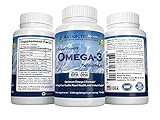 Omega 3 Triglyceride Fish Oil from AntarcticPure Natural Nutrition, Highly Concentrated, Wild-Caught in Southern Ocean, Better Absorption of Essential Fatty Acids, Burpless Omega 3 Capsules