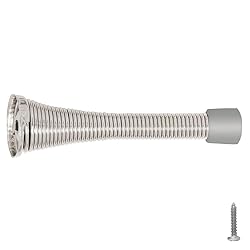 Spring Door Stop Wall Protector with Rubber