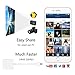 KimKey 2 IN 1 Micro USB and Lightning Connector Camera SD Card Reader for iPhone iPad and Android Phone Tablet