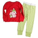 [Baby House] Boys Girls Christmas pajama T shirt+long pants A7168#Y1