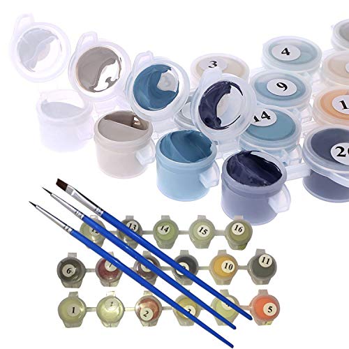 BOSHUN Malen nach Zahlen DIY ÖlGemälde für Kinder Erwachsene Anfänger- Elefant Familie Vater und Sohn 16x20 Zoll… – Bild 3