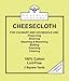Nouvelle Legende Commercial Grade Unbleached Cotton Cheesecloth, Durable, Lint-Free, Reusable, Machine Washable for Straining, Cooking, Basting, Cleaning, Food Prep Use, 27 SqFt