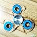 Sunnytech Fidget Spinner Toy EDC Exquisite Brass Hand Spinner DIY Puzzels for ADHD Anxiety Boredom HS27-1 Blue
