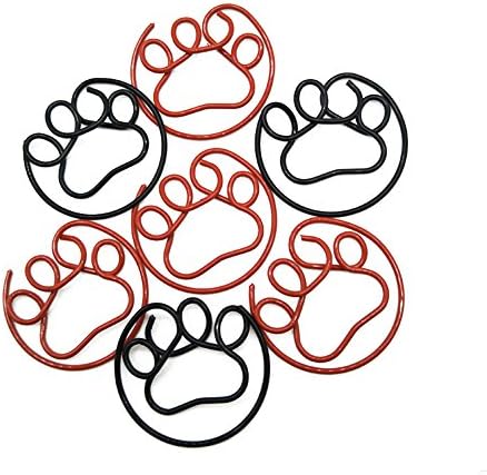 Paper Clips Creative Paw Shaped Paper Clamps Paper Letter Holder, Bookmarks, Office School Supplies Pack of 20