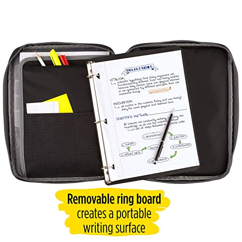 Five Star Zipper Binder, 1 Inch 3Ring Binder, CarryAll with Internal