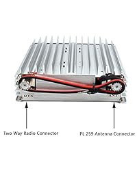 TC VU50 140 150   430 440MHz VHF   UHF correa de mano Radio bidireccional de mano Amplificador de potencia de 50 W Salida para portátil Walkie Talkie