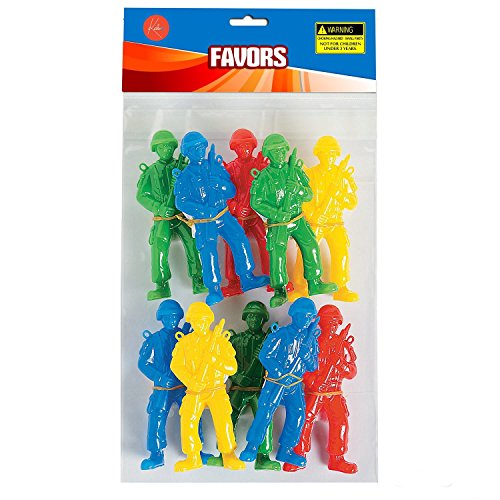 Kicko Plastic Army Parachute Men Paratroopers 4.25 Inches Pack of