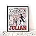 PrintChicks -Soccer Typography Personalized Print - Wall Art Decor Poster Team Gift SHIPS 1-2 DAYS ARRIVES BEFORE CHRISTMAS!