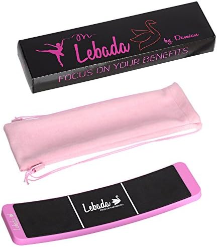 Lebada Turning Board – Practice Your Ballet, Dancing, Gymnastics and Figure Skating Turns on Any Surface – Solid Design Optimized for Balance and Spotting – Carry Bag and Gift Box Included