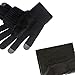 Lethmik Women's Solid Magic Knit Gloves Winter Wool Lined with Touchscreen Fingers Black, One Size (Superior Elasticity)