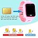 UOTO 4G Kids Smartwatch Phone with Sim Card, WiFi LBS GPS Tracker Watch Waterproof for Children with Pedometer/Remote monitoring/Game/FaceTalk/2-way Call/SOS, Kids Girls Toys Age 4-14 (Pink)