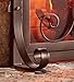 Plow & Hearth Metal Fireplace Screen Crest Arch Copper | 38