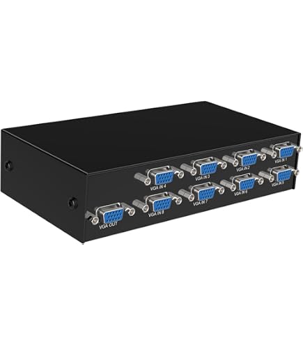 Répartiteur VGA 1 En 4 | 250MHz - 1920x1440 | Alimentation USB | Pour Moniteurs Et Projecteurs